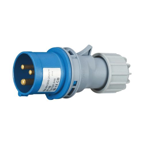 ENCHUFE AÉREO 16AMP 2P+T 250V AZUL 6H IP44