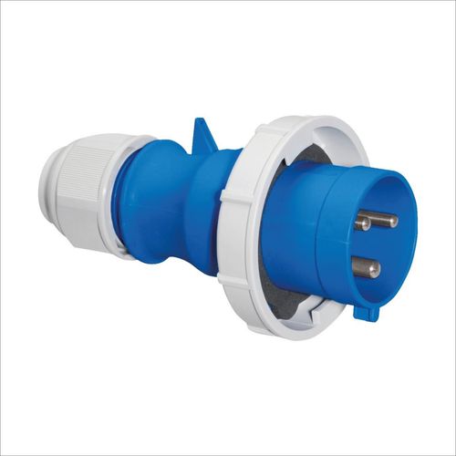 ENCHUFE AÉREO 16A 2P+T 250V AZUL 6H IP67 MULTIGRIP