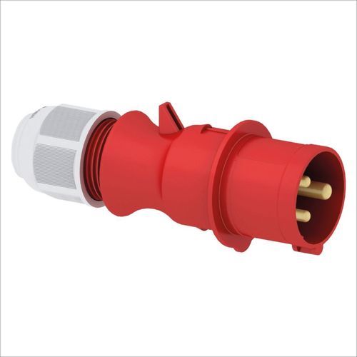 ENCHUFE AÉREO 16AMP 2P+T 415V ROJO 9H IP44 MULTI-GRIP