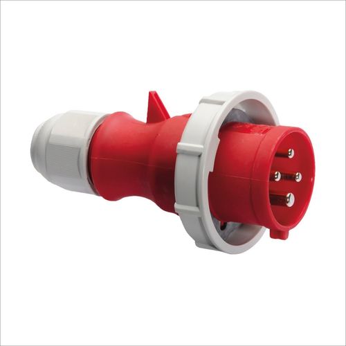 ENCHUFE AÉREO 16AMP 3P+T 415V ROJO 6H IP67 MULTI-GRIP