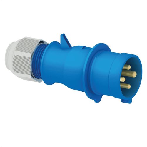 ENCHUFE AÉREO 32AMP 3P+T 250V AZUL 9H IP44 MULTI-GRIP