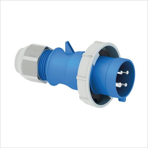 ENCHUFE AÉREO 32AMP 3P+T 250V AZUL 9H IP67 MULTI-GRIP