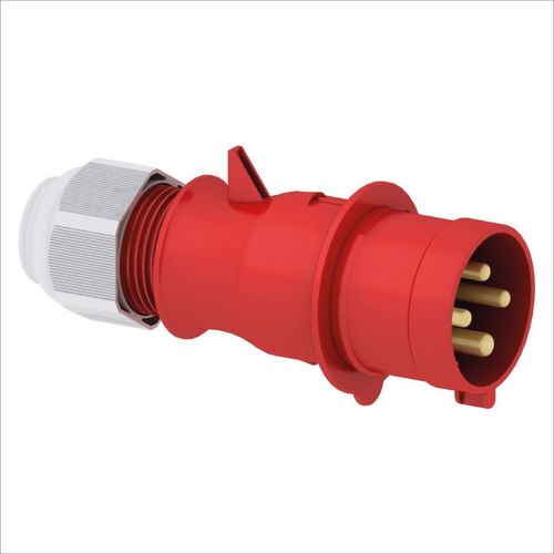 ENCHUFE AÉREO 32AMP 3P+T 415 ROJO 6H IP44 MULTI-GRIP