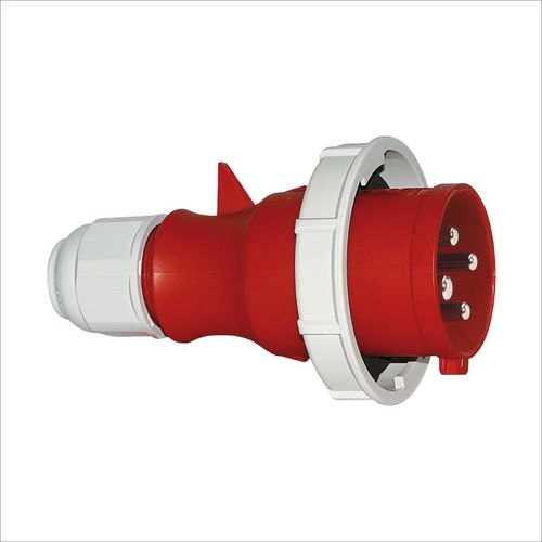 ENCHUFE AÉREO 32AMP 3P+T 440V PARA CONTAINERS ROJO 3H IP67