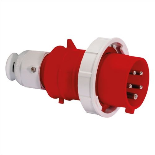 ENCHUFE AÉREO 32AMP 4P+T 415V ROJO 6H IP67 MULTI-GRIP TE-PLUS