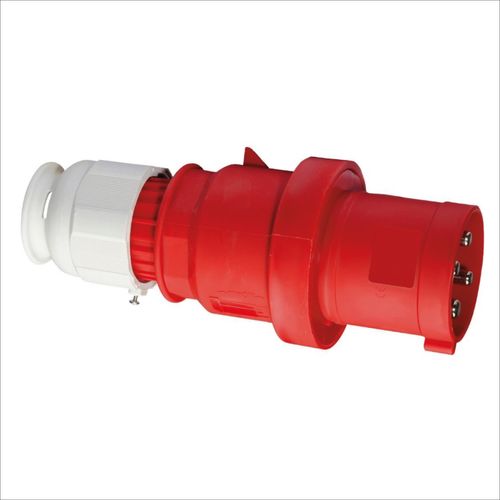ENCHUFE AÉREO 63AMP 3P+T 415V ROJO 6H IP44 MULTI-GRIP TE