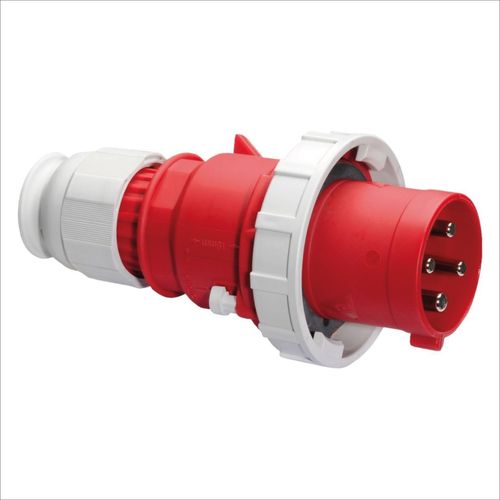 ENCHUFE AÉREO 63AMP 3P+T 415V ROJO 6H IP67 MULTI-GRIP