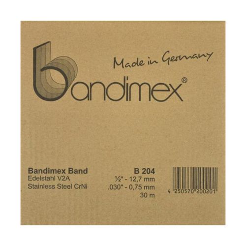 FLEJE DE ACERO INOXIDABLE CRNI 1/2' X 0.75MM