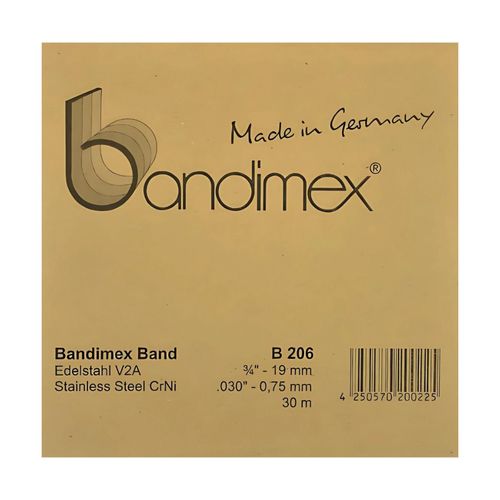 FLEJE DE ACERO INOXIDABLE CRNI 3/4' X 0.75MM