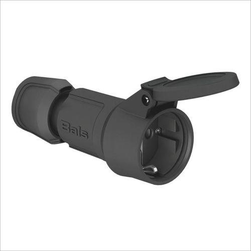 TOMA AEREA SCHUKO 16AMP 2P+T 250V NEGRO IP54 MULTIGRIP