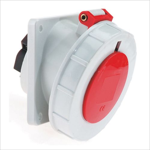 TOMA EMPOTRABLE 16AMP 3P+T 415V ROJO 6H IP67