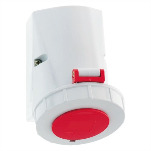 TOMA VISIBLE 16AMP 3P+T 415V ROJO 6H IP67