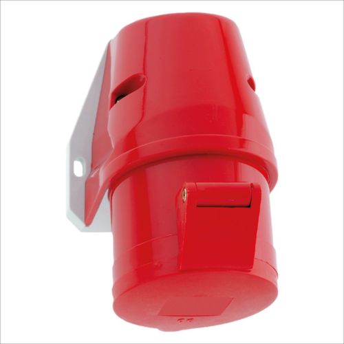 TOMA VISIBLE 32A 4P 415V ROJO 6H IP44