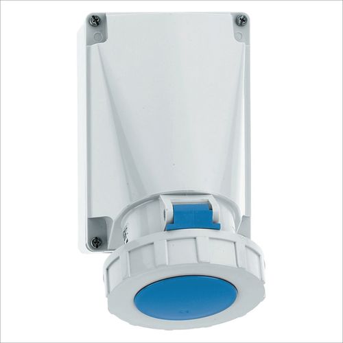 TOMA VISIBLE 63AMP 3P+T 250V AZUL 9H IP67
